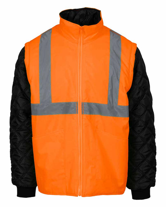 Jacheta protectie inalta vizibilitate 2 in 1 Liverpool Renania portocaliu fluo (5B20)(9180)