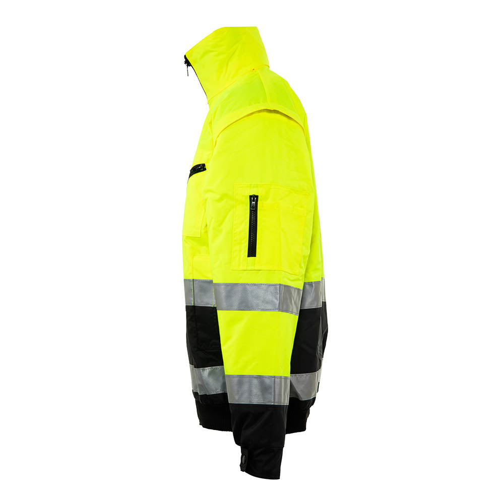 Jacheta protectie inalta vizibilitate 3 in 1 Alaska Renania galben fluo (5B16)(9176)