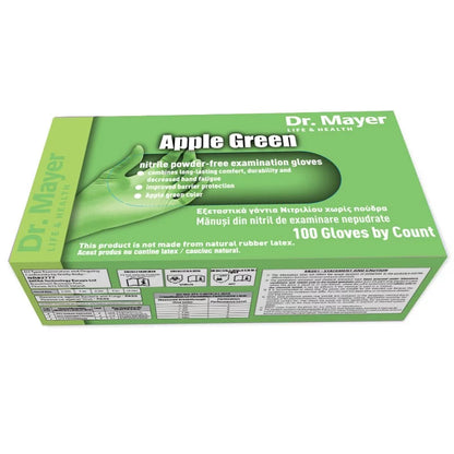 Manusi nitril nepudrate verde mar Dr Mayer 100buc