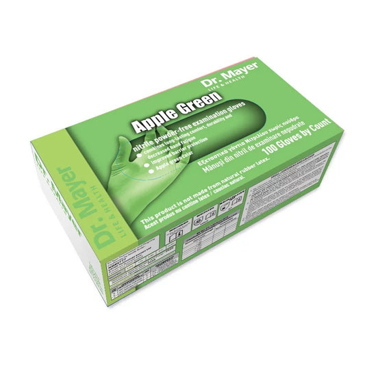 Manusi nitril nepudrate verde mar Dr Mayer 100buc