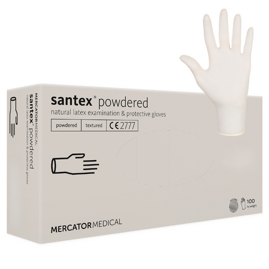 Manusi latex cu pudra Santex 100buc