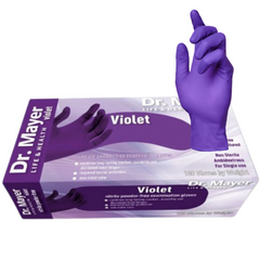 Manusi nitril nepudrate Violet Dr Mayer 100buc