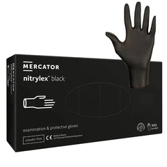 Manusi nitril negre nepudrate Nitrylex 100buc