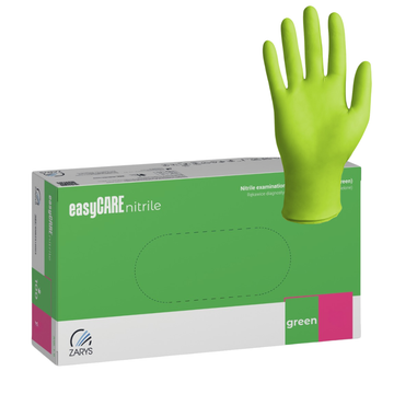 Manusi nitril nepudrate verde mar 3.5g easyCare 100buc