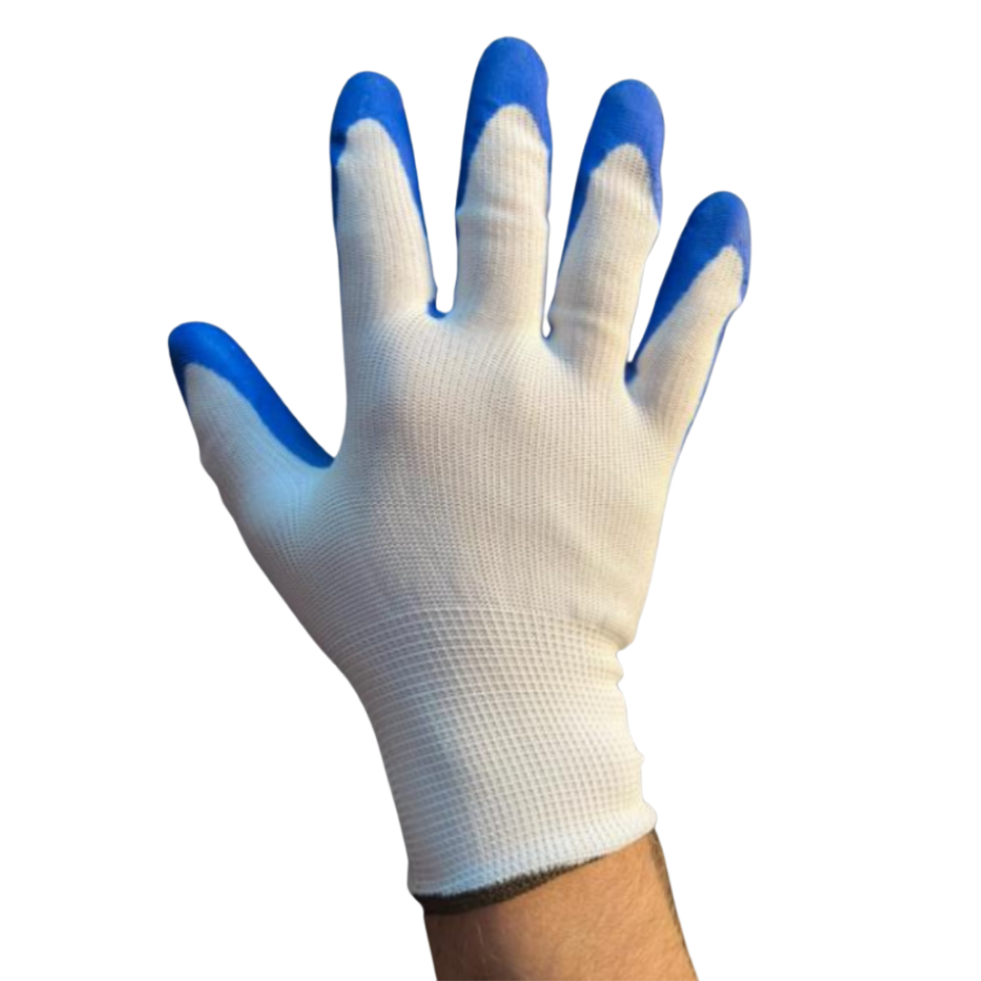 Manusi protectie din poliester acoperite cu latex