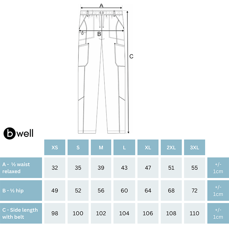 Pantaloni medicali stretch tercot 165g carbune unisex Dante