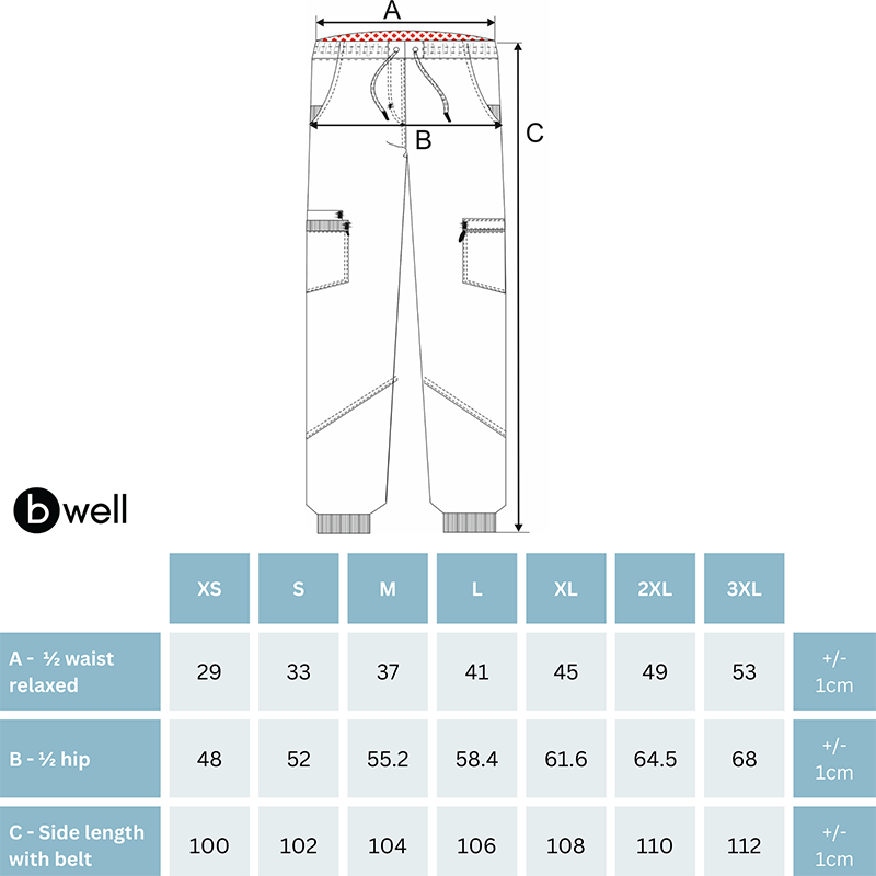 Pantaloni medicali stretch poliester raion 200g nisipiu dama Ricci