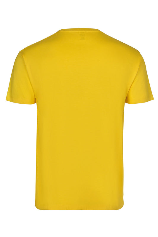 Tricou jersey tubular simplu 155g maneca scurta galben Melbourne