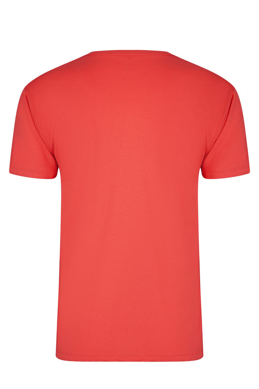Tricou jersey tubular simplu 155g maneca scurta Corai fresh Melbourne
