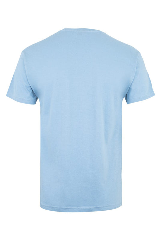 Tricou jersey tubular simplu 155g maneca scurta albastru celest Melbourne
