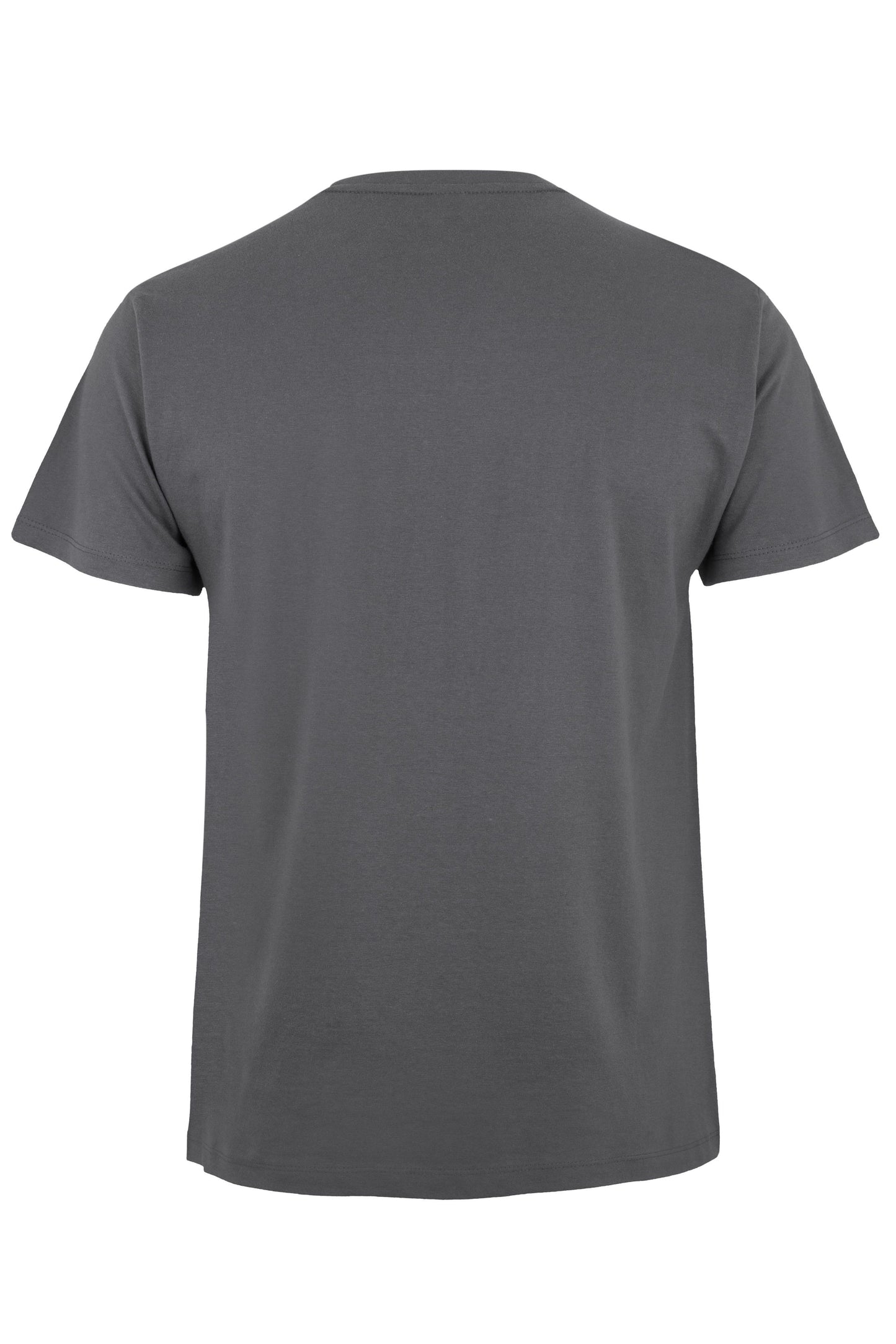 Tricou jersey tubular simplu 190g maneca scurta gri inchis Palm