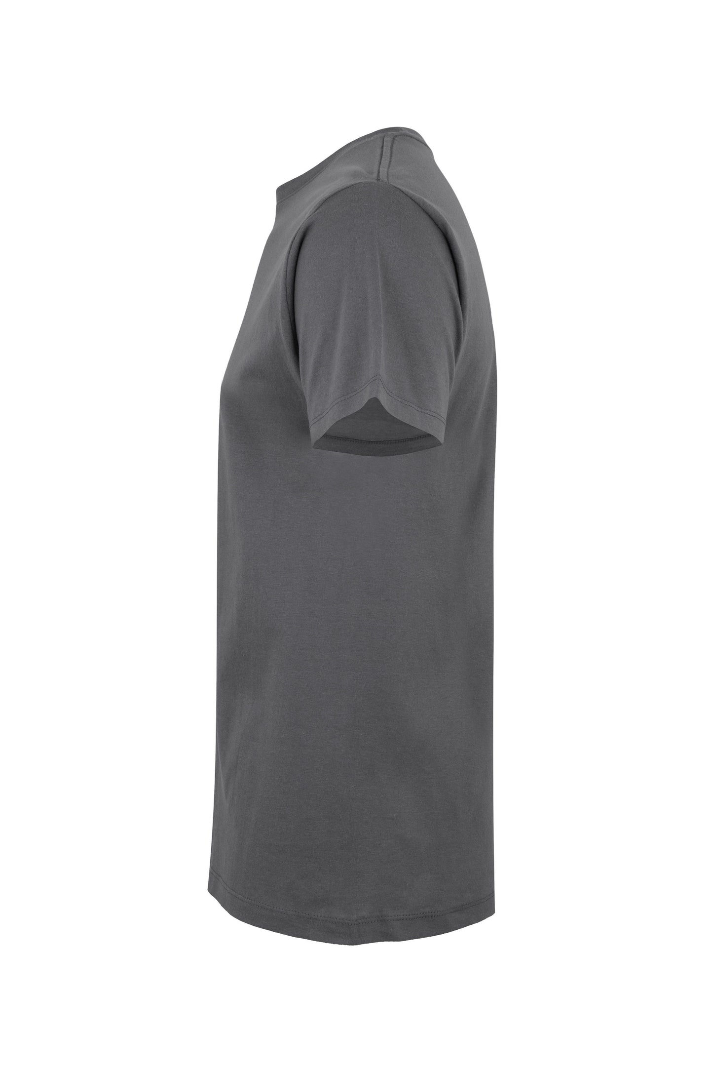 Tricou jersey tubular simplu 190g maneca scurta gri inchis Palm