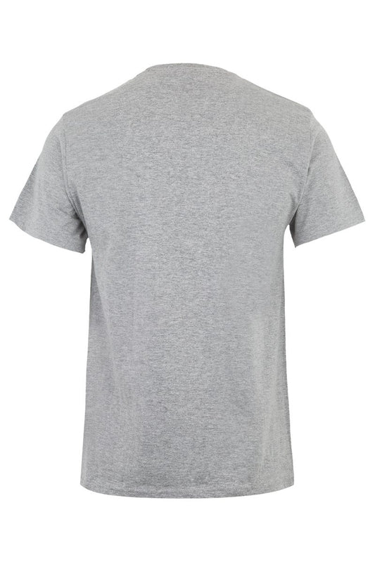 Tricou jersey tubular simplu 190g maneca scurta gri heather Palm
