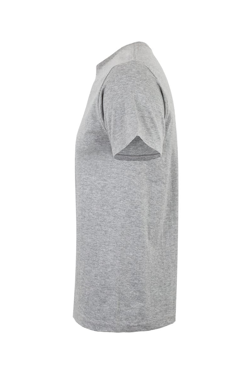 Tricou jersey tubular simplu 190g maneca scurta gri heather Palm