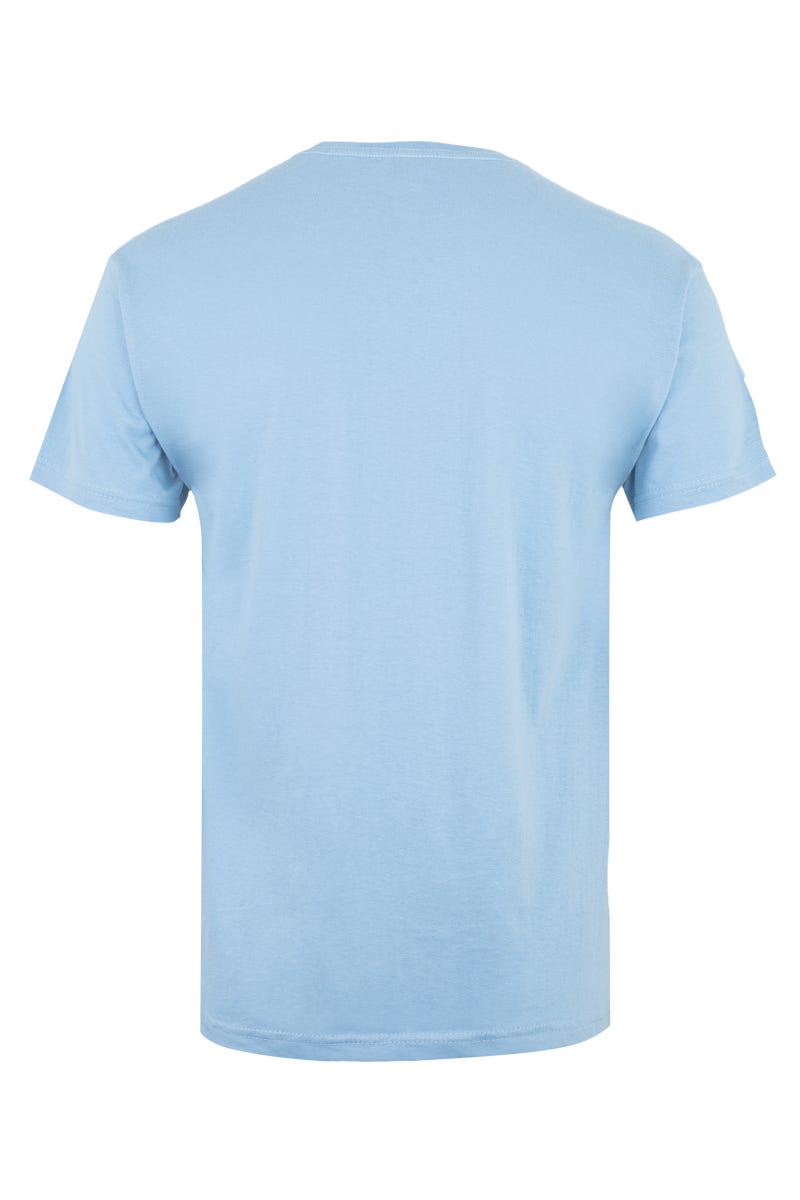 Tricou jersey tubular simplu 190g maneca scurta albastru celest Palm