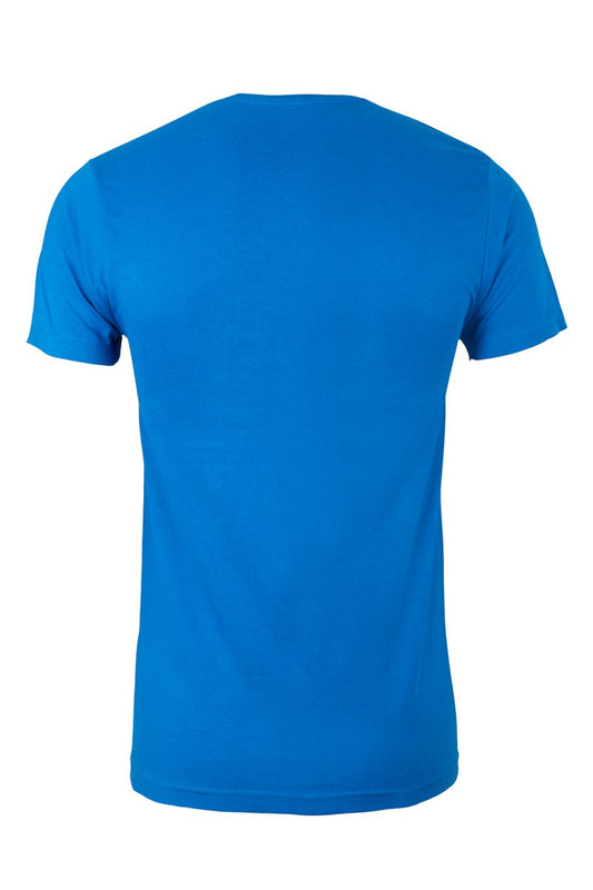 Tricou jersey tubular simplu 190g maneca scurta albastru atol Palm