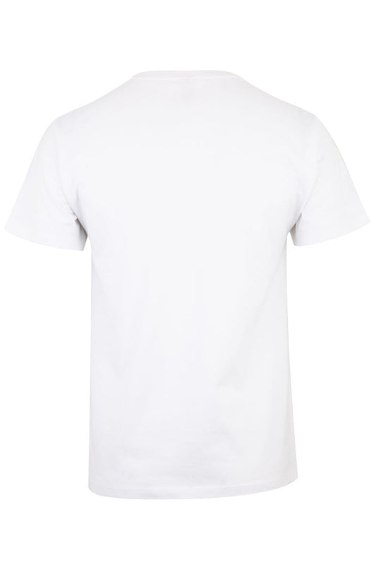 Tricou jersey tubular simplu 190g maneca scurta alb Palm