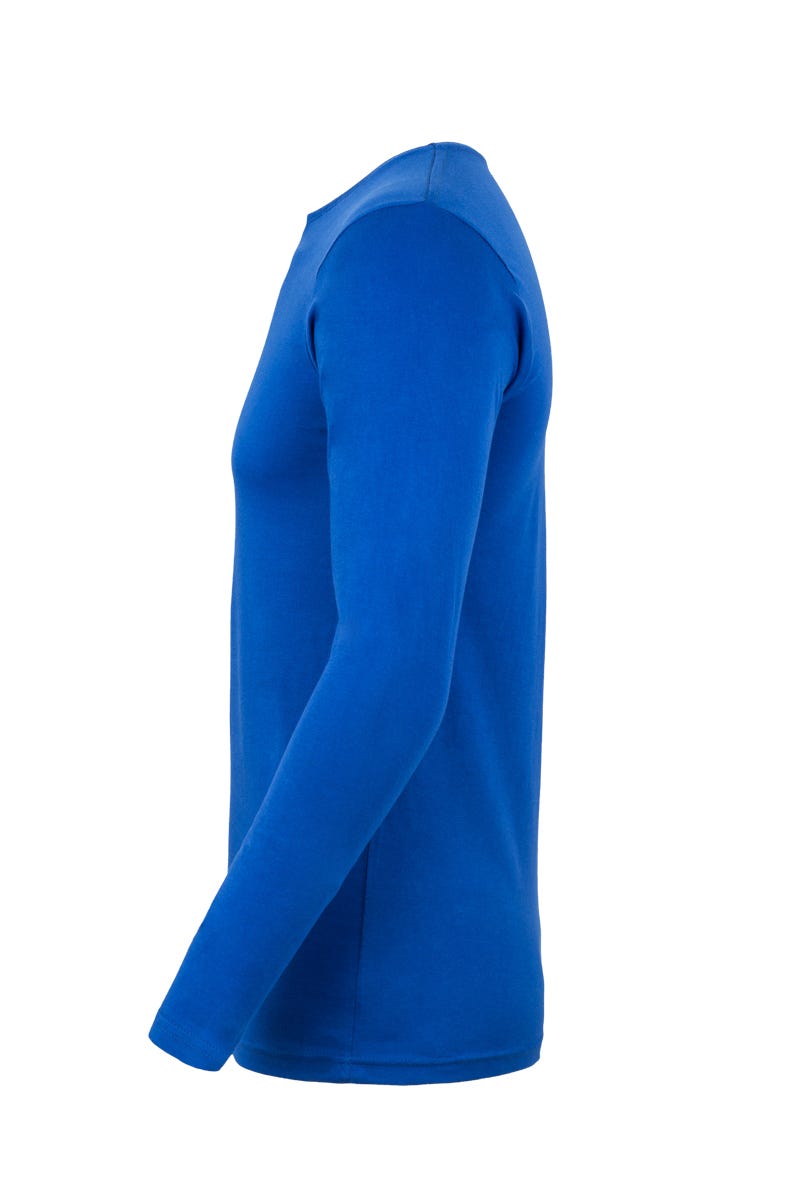 Tricou jersey tubular simplu 155g maneca lunga albastru royal Paradise