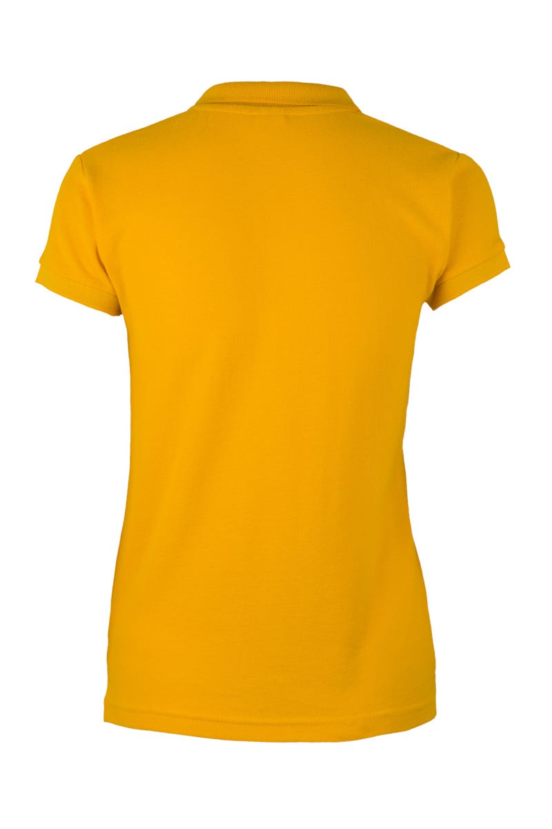 Tricou polo bumbac/poliester 210g dama maneca scurta Auriu Nobby