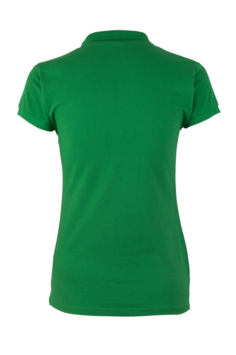 Tricou polo bumbac/poliester 210g dama maneca scurta verde real Nobby