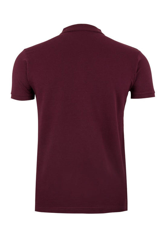 Tricou polo bumbac/poliester 210g maneca scurta visiniu Gibson