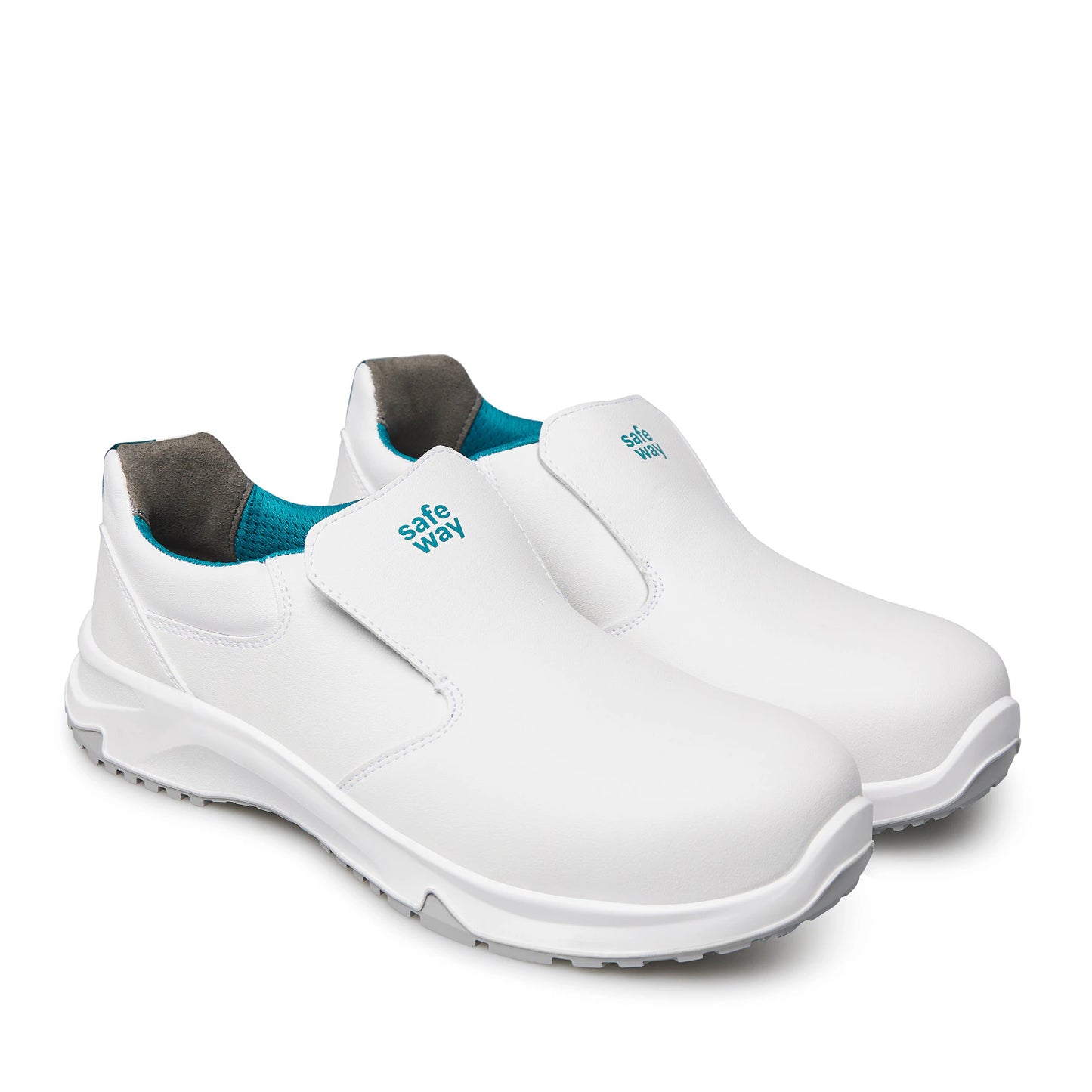 Pantofi protectie albi bombeu compozit S2 FO SR microfibra Quantum