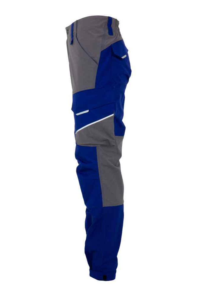 Pantaloni de lucru talie strech Elastico albastru royal/gri (543B)