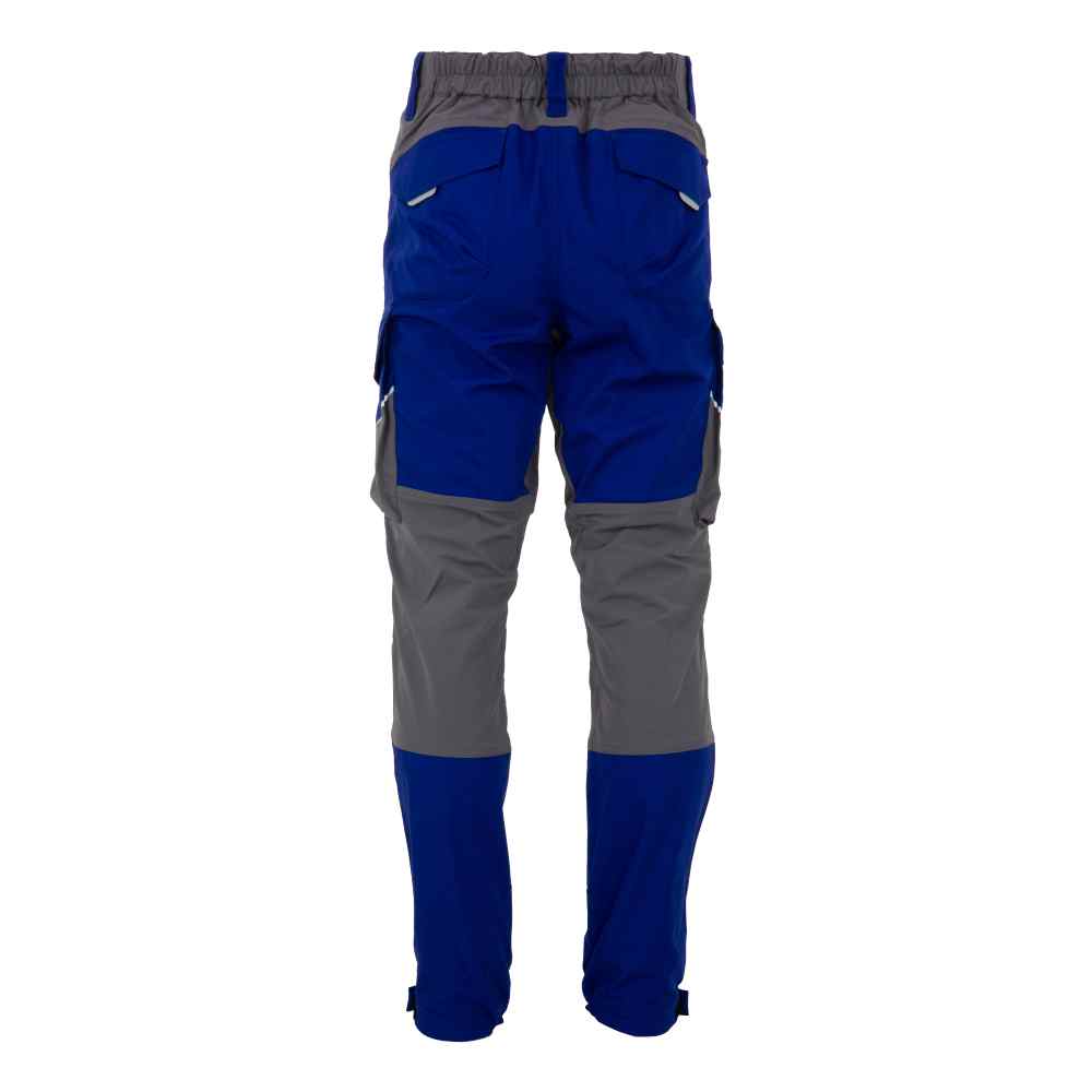 Pantaloni de lucru talie strech Elastico albastru royal/gri (543B)