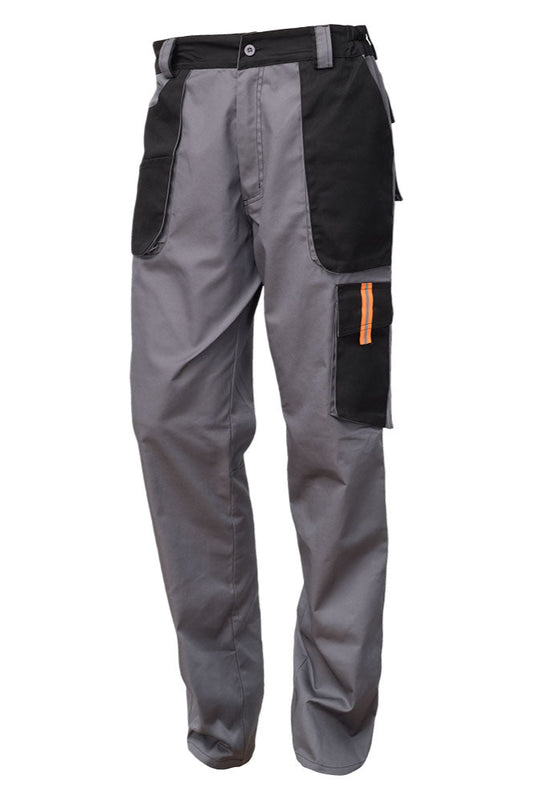Pantaloni de protectie standard Vulcano Renania gri/negru (55B4)