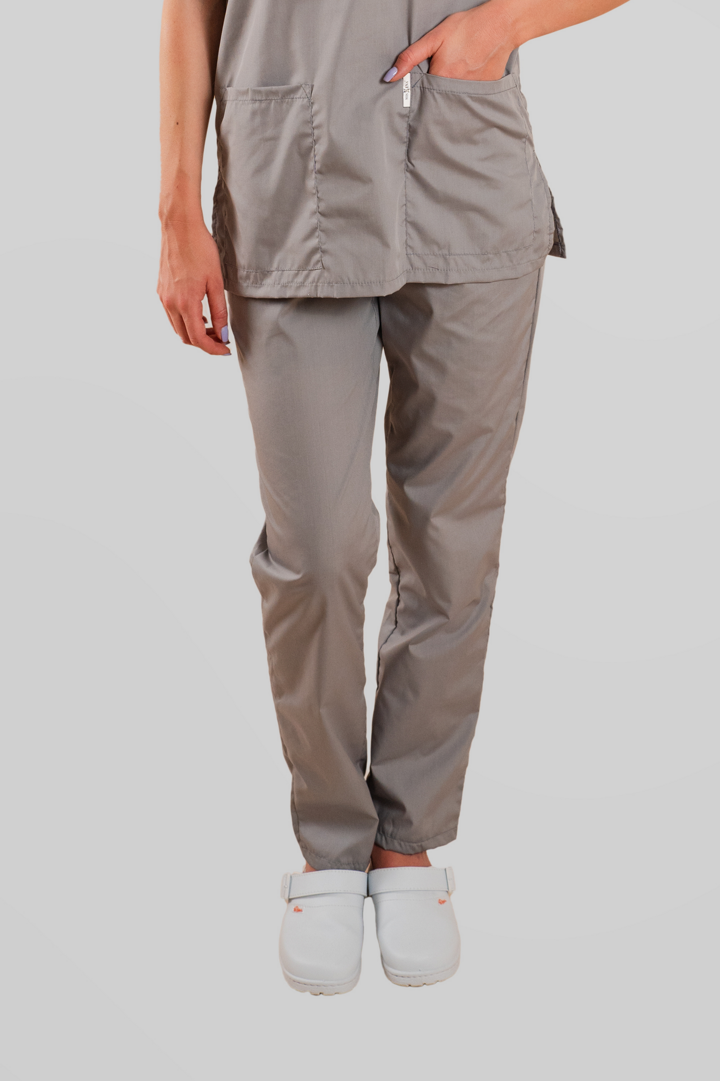 Pantaloni medicali Gri Unisex Poplin 115gr Albert