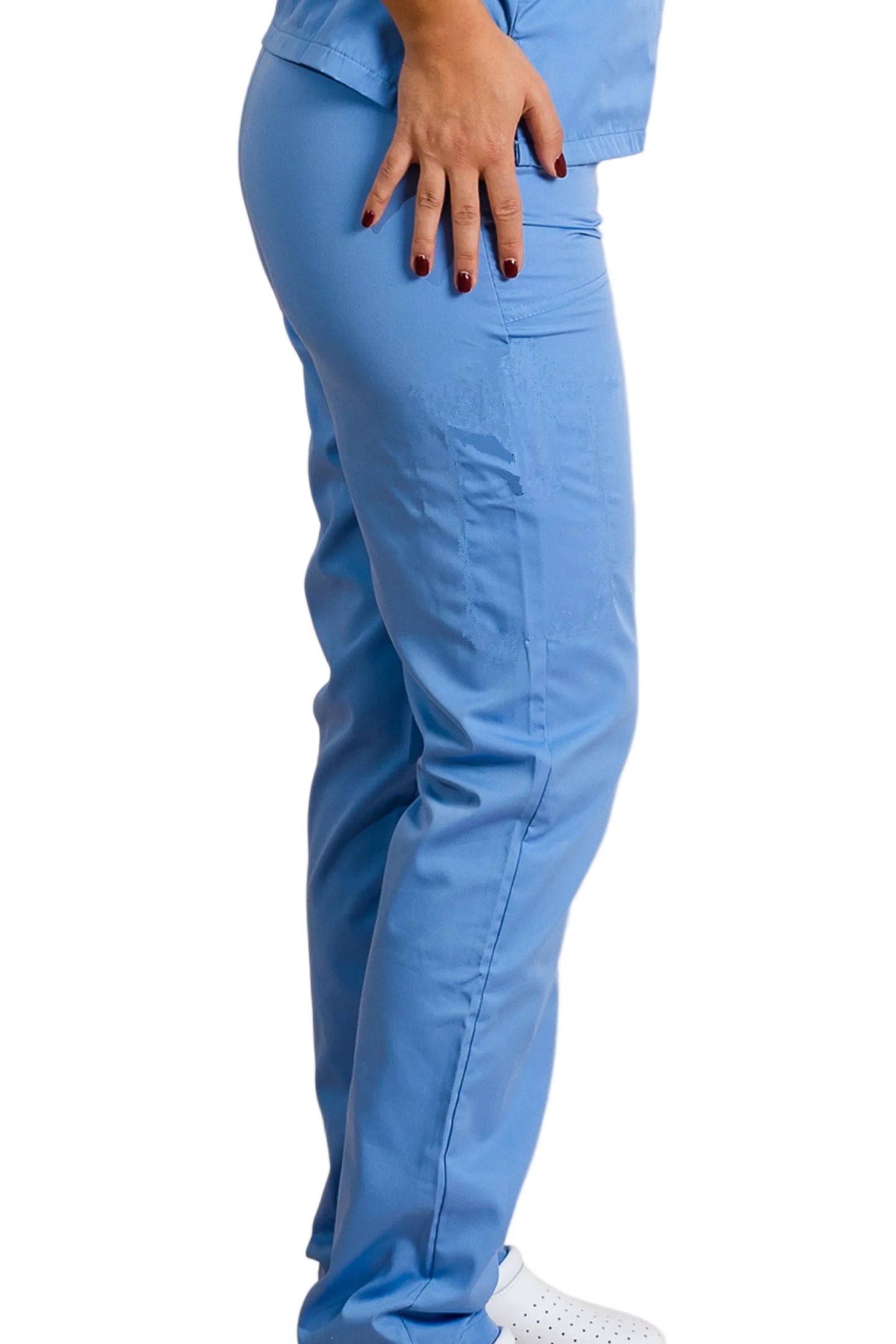 Pantaloni bleu unisex poplin elastan 165g Eric