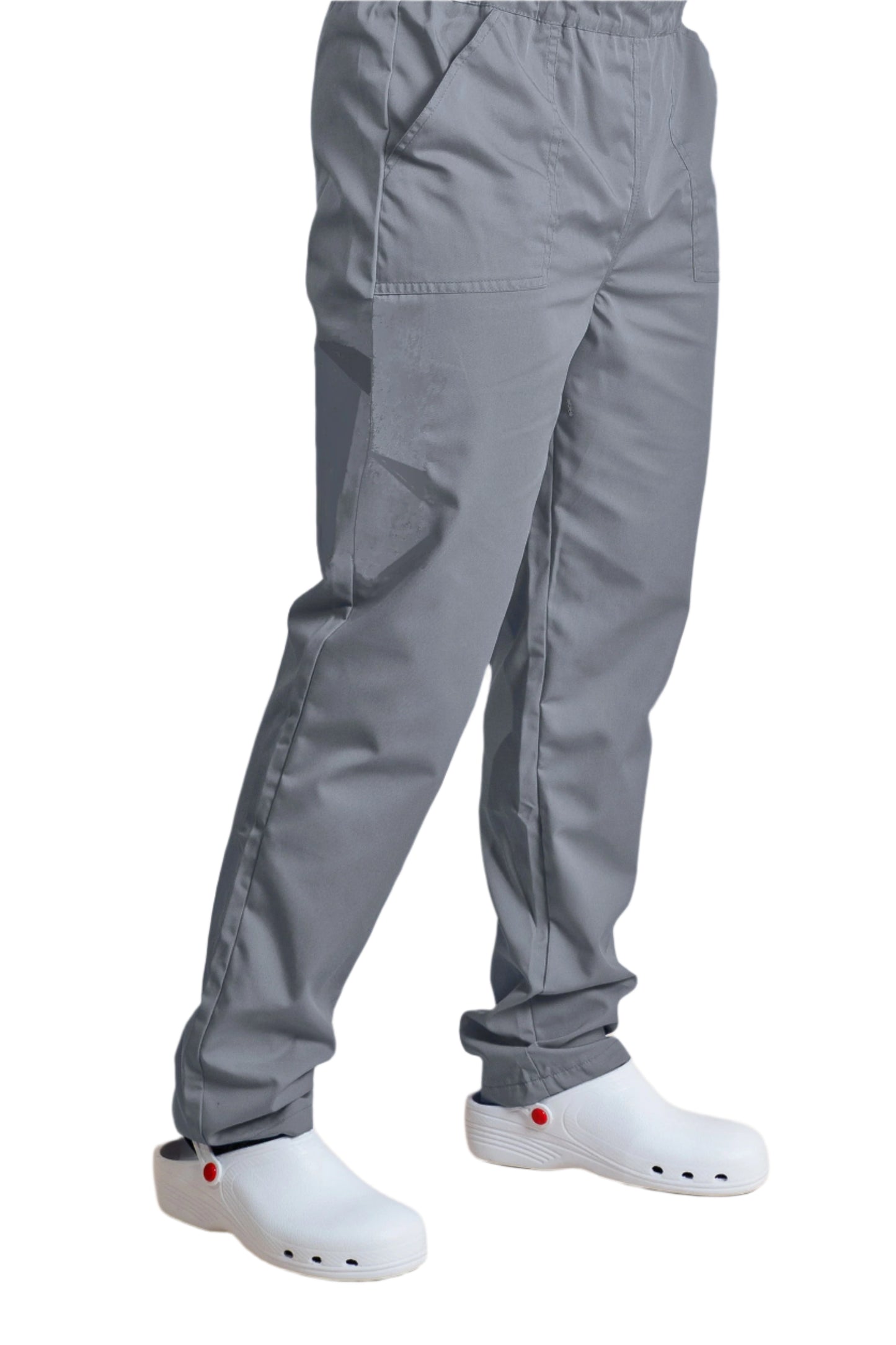 Pantaloni gri unisex poplin elastan 165g Eric