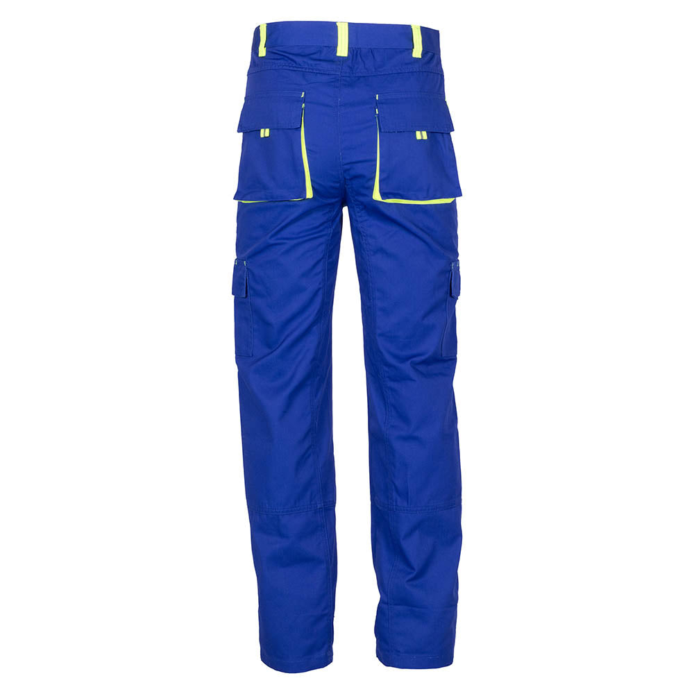 Pantaloni standard protectie Tonga Renania albastru royal/galben (4B17)(90862)