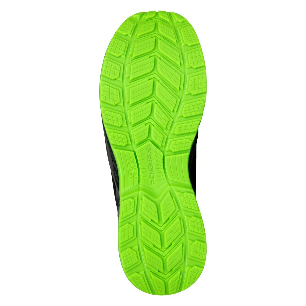 Pantofi protectie S3S/SR/FO/ESD unisex negru/verde microfibra Viper (32A8)