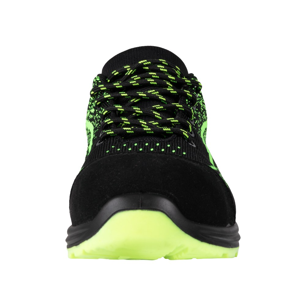 Pantofi protectie S1PS/SR/FO/ESD negru/verde New Iqon (26A7)