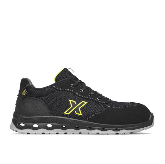 Pantofi spalt/textil bombeu aluminiu negru S1P ESD SRC Exena Stardust
