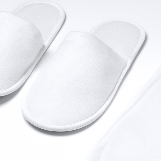 Papuci pentru SPA/Hotel/Spital grosi eva/poliester albi Yllier