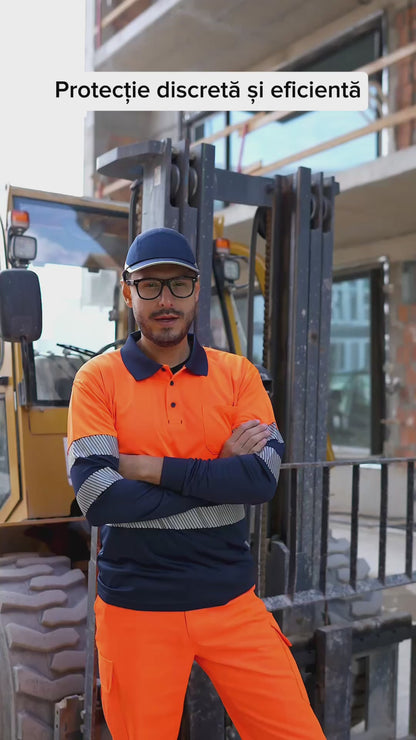 Sapca protectie bumbac ABS rosie unisex