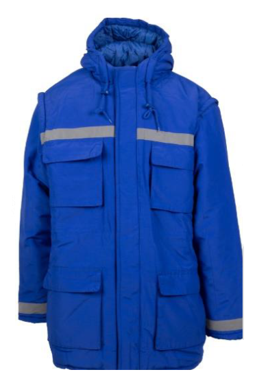 Scurta iarna maneci detasabile Prag albastru royal (2B73)(9061)