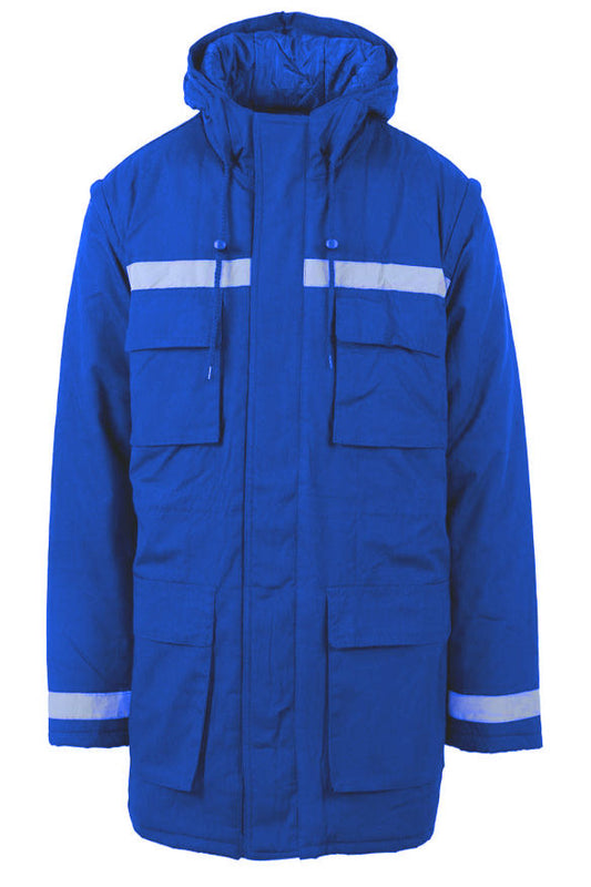 Scurta iarna maneci detasabile Prag albastru royal (2B73)(9061)