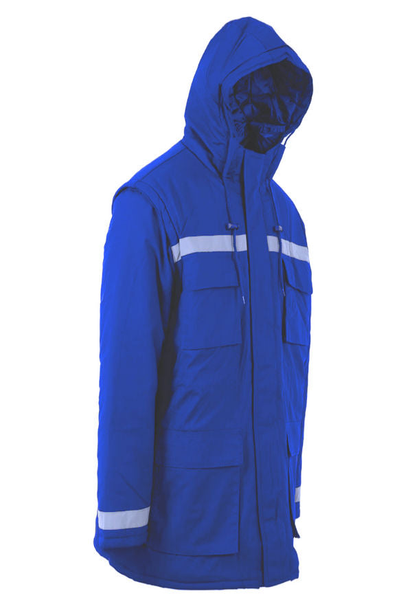 Scurta iarna maneci detasabile Prag albastru royal (2B73)(9061)