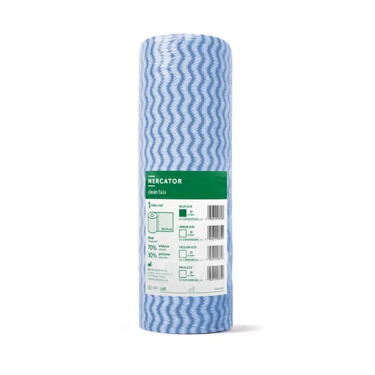 Rola lavete vascoza/poliester 40g/mp 39x32cm albastre 25buc Fala
