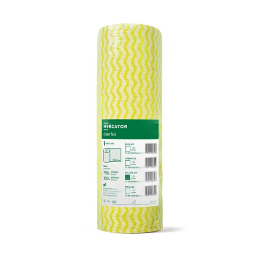 Rola lavete vascoza/poliester 40g/mp 39x32 galbene 25buc Fala