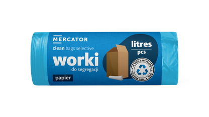 Saci menajeri albastri colectare selectiva 30micr. 120L 10buc