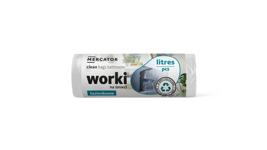 Saci menajeri pentru cos mic, albi 6micr. 20L 40buc