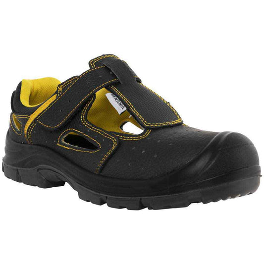 Sandale de protectie S1P din piele neagra New Yantai