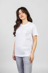 Tricou Alb Unisex Bumbac 150g Regent