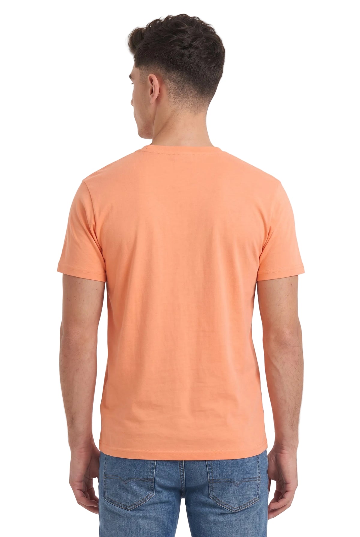 Tricou maneca scurta bumbac 155g piersica Melbourne