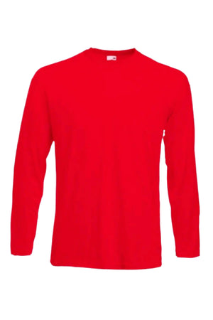 Tricou Valueweight rosu cu maneca lunga