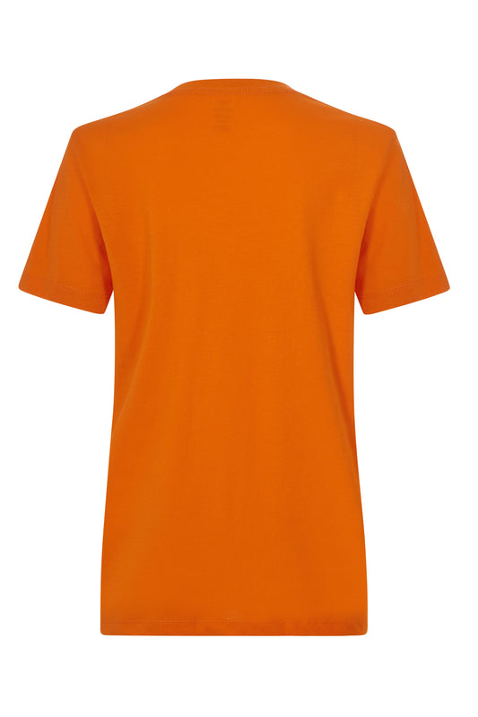Tricou jersey tubular simplu 155g dama maneca scurta portocaliu Melbourne Woman